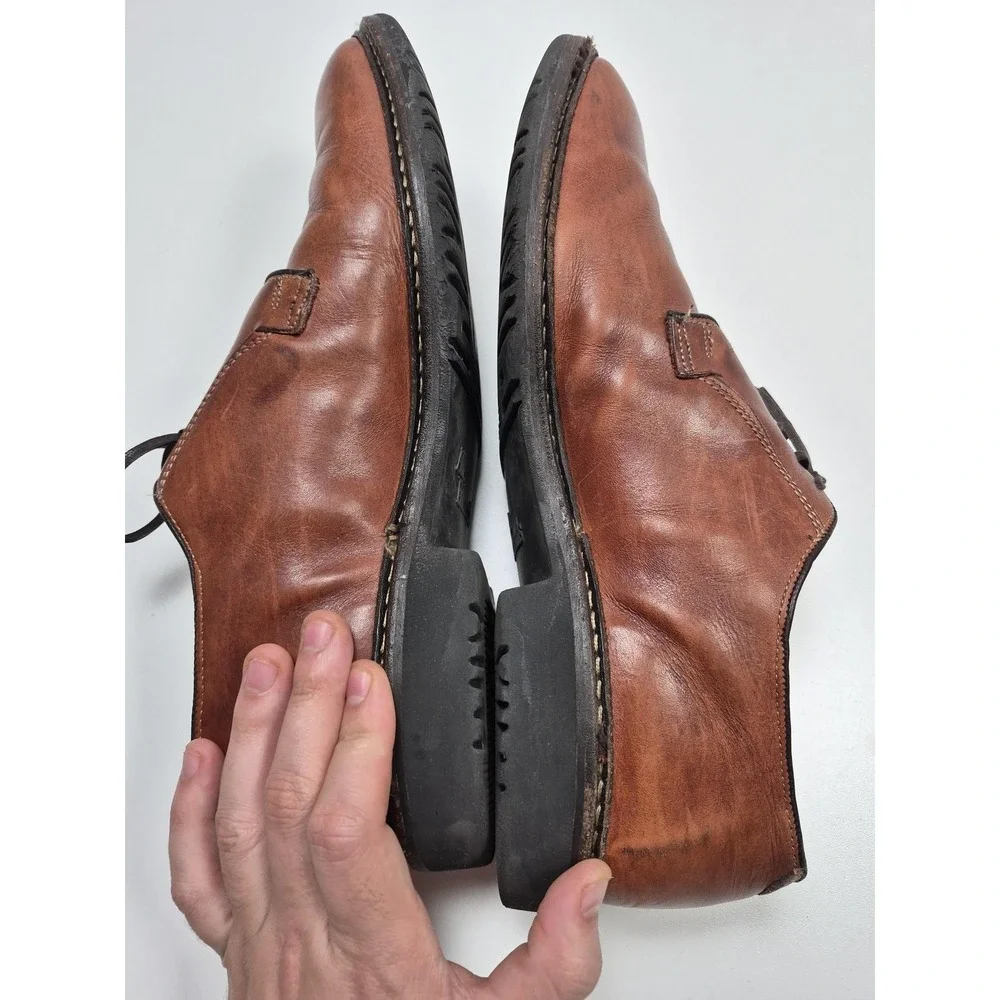 Allen Edmonds Badlands Shoes Mens Size 11.5 D Brown Leather Derby Rubber Sole
